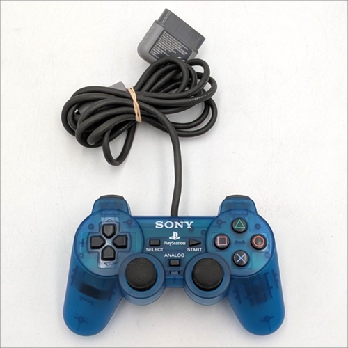 Original DualShock Controller - Island Blue - PS1 Accessories (B Grade) (Used)